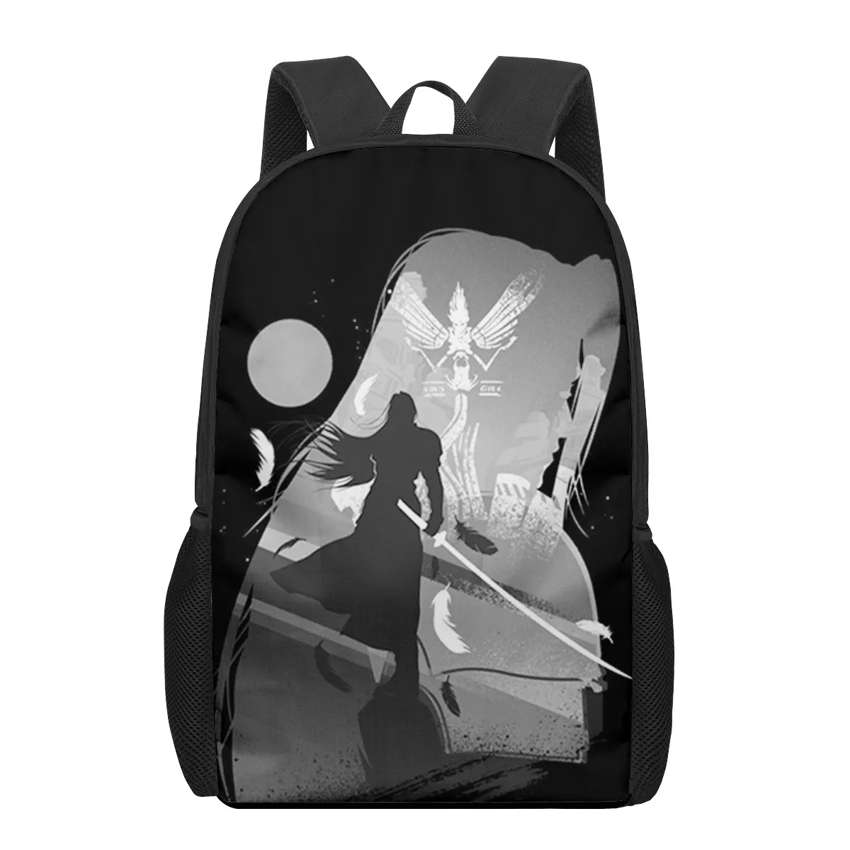 Final Fantasy Sephiroth 2021 School Bags Fashion Print Backpacks For Teenage Boys Girls Schoolbag Book Bag 16 Kids Backpack