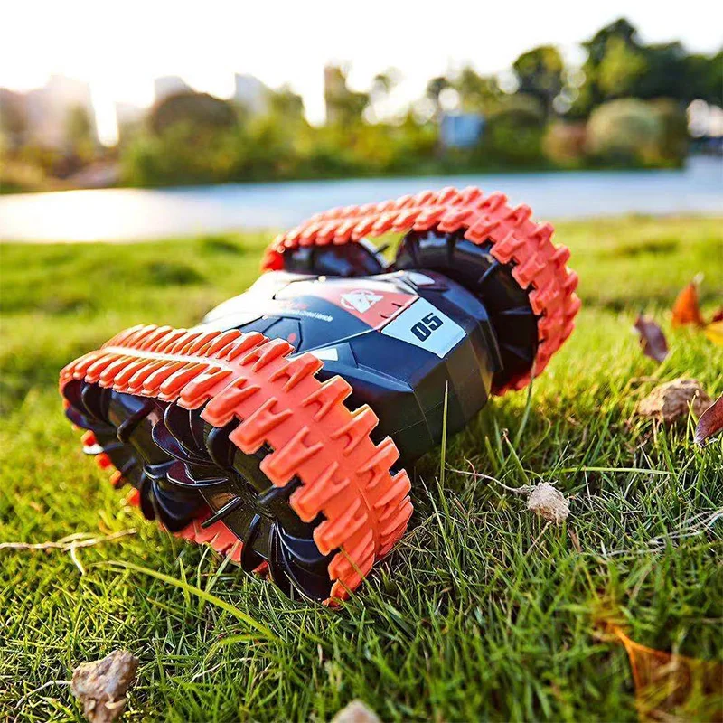 Amphibious Tank With Crawler Stunt Car Double-sided Tumbling Climbing Waterproof Remote Control Car Children's Outdoor Gift Toys 6