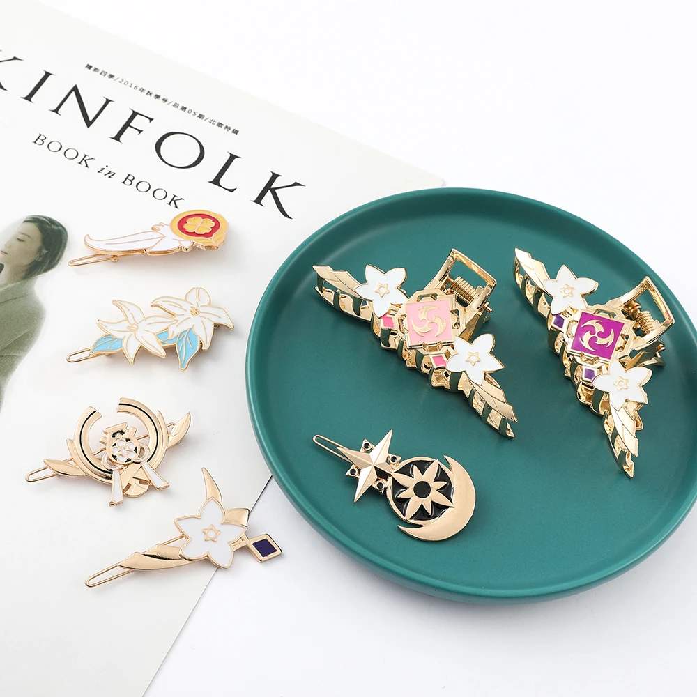 

Периферические аксессуары для волос, заколки для волос, Мультяшные аниме, зажимы для волос из сплава, персонализированные тренды, металлические зажимы для акулы, оптовая продажа