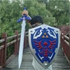 The Hyrule Fantasy Weapon Zeldas Master Sword Hylian Shield 80cm PU Samurai Sword Weapon Model Collection Crafts Cosplay Props 1