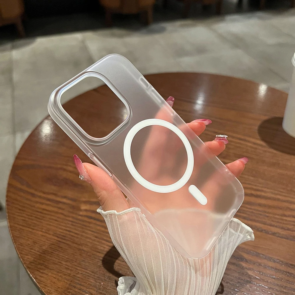Matte Ultra-Thin Magnetic Wireless Charging Cover