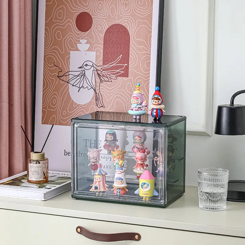 Three Layer Acrylic Display Rack Transparent Ladder Handmade Anime Car Model Blind Box Storage Box Jewelry Sorting Box Gift 4