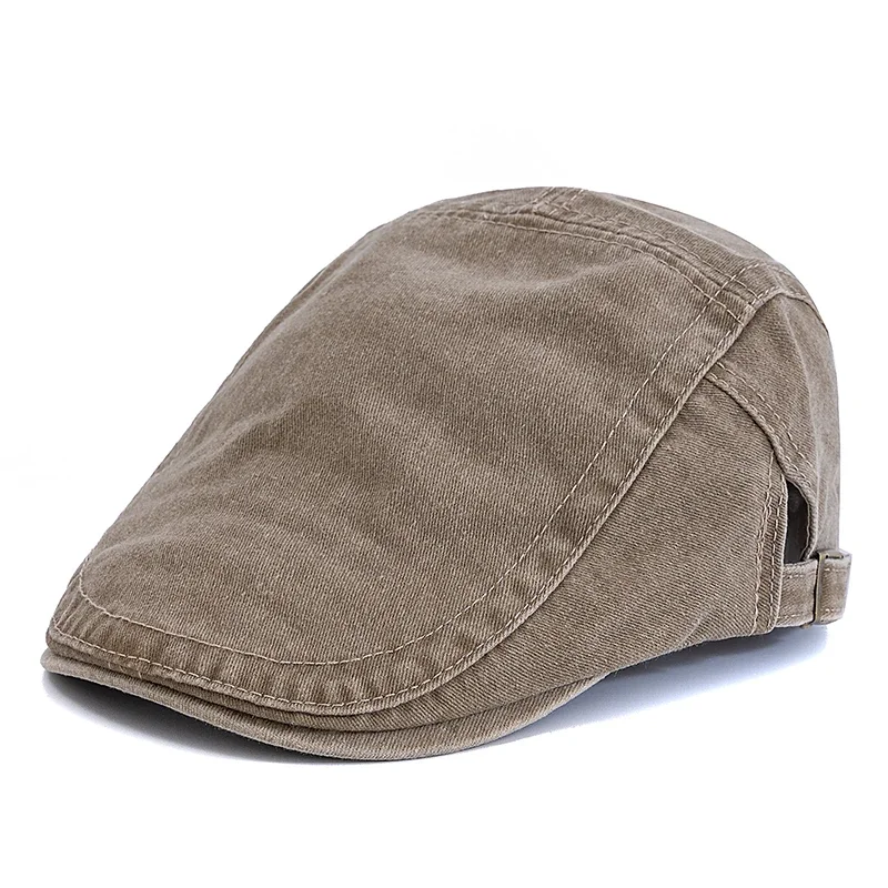 Hot Sale Unisex Summer Outdoor Flat Hat Sports Cotton Beret Caps Solid Color Casual Peaked  Caps Stylish Casual Sun Hats