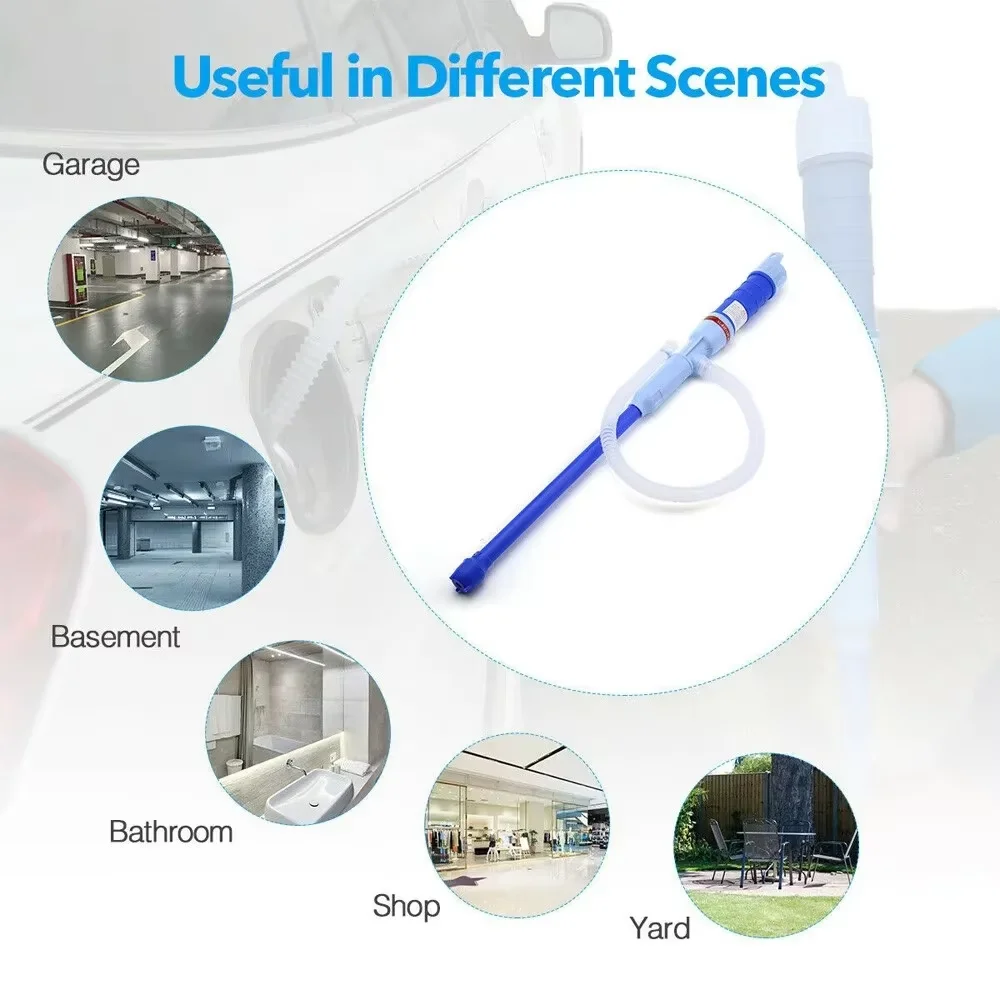 Liquid Transfer Pump Electric Oil Pump Siphon Liquid Transfer Pump Battery Powered Electric Fuel Transfer Siphon Car Gas Oil Water Liquid Tool oil syringe pump liquid transfer pump