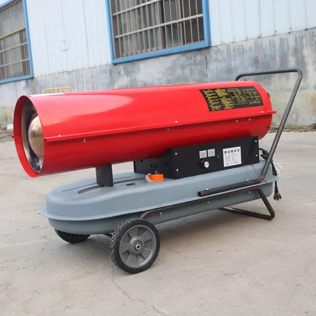 Poultry brooding equipment air heater industrial fuel burning diesel / kerosene oil fan heater chicken farm diesel oil heater 3