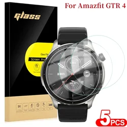 Premium 9H Tempered Glass Screen Protector - Anti-Scratch HD Protective Film - 1 Glass (For Amazfit GTR 4)