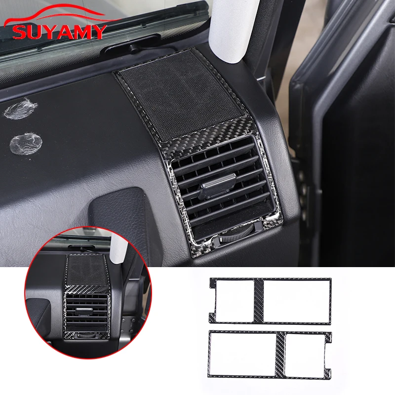 

Soft Carbon Fiber Car Central Control Side Air Outlet Trim Stickers For Mercedes-Benz G-Class W463 2012-2018 Car Accessories