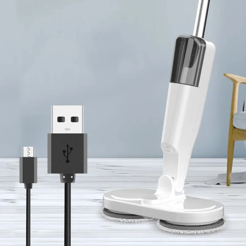 Electric water mop cleaning machine, rotating cleaning mop, rotatable °, suitable for wet and dry pressure, manual push, home floor cleaning