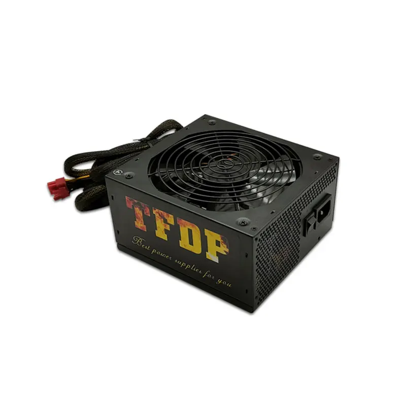 Alimentation pour ordinateur fixe Gamer, 1200W, couleur or, ATX