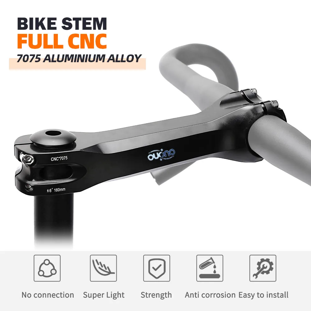 OUO CNC-Vorbau 7075 Aluminium MTB-Fahrradtisch zum Mitnehmen 31,8 langer Fahrradvorbau 6/17 Grad Fahrradlenkervorbau Downstem 160/170/180 mm – Detail 10