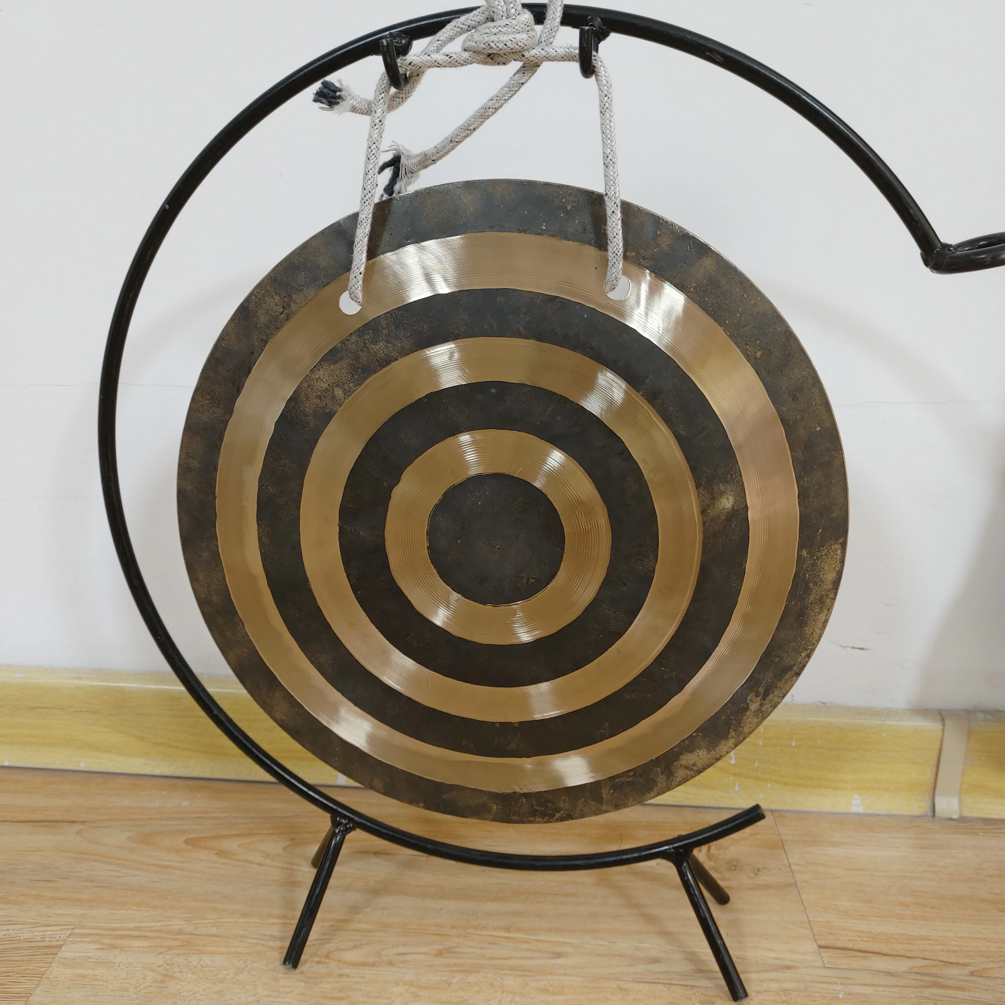 12 inch Sun Wind Gong With Wooden Mallet For Sound Healing Room