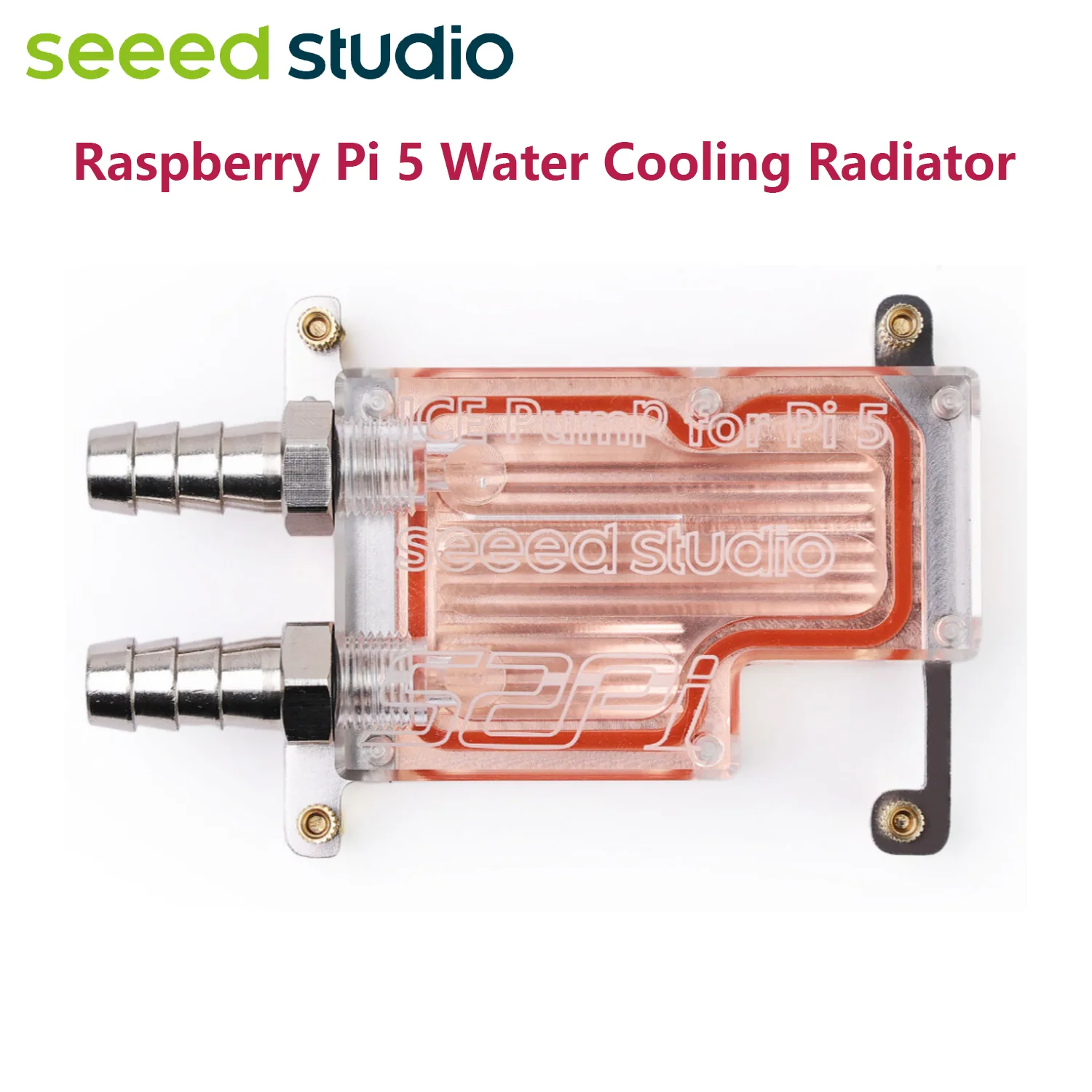 

Raspberry Pi 5 Water Cooling Radiator High-Performance Water Cooling RGB integrated CPU Cooler For Rpi 5 Development board