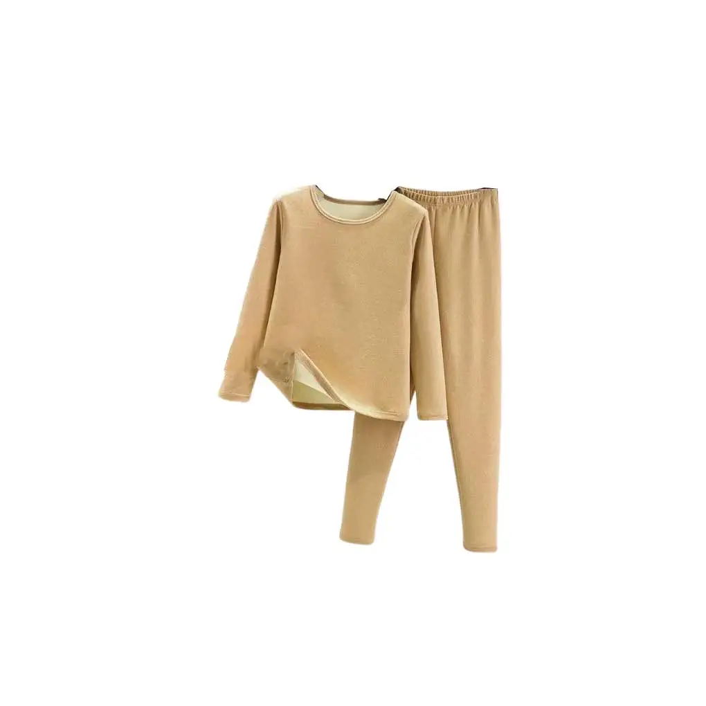 

Women Thermal Underwear Set Winter Long Johns Suit Round Neck Bottoming