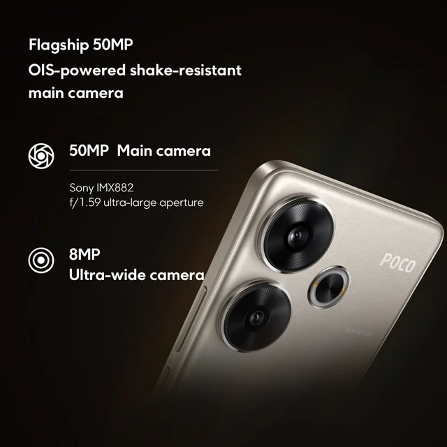 Global Version POCO F6 5G Snapdragon 8s Gen 3 Cellphone 120Hz 1.5K AMOLED 90W Turbo Charging Bluetooth 5.4 Xiaomi HyperOS NFC 6
