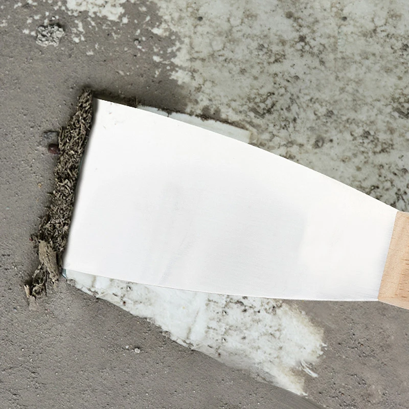 Paola wood handle putty knife 2-inch stainless steel scraper cleaning scraper putty knife scraper