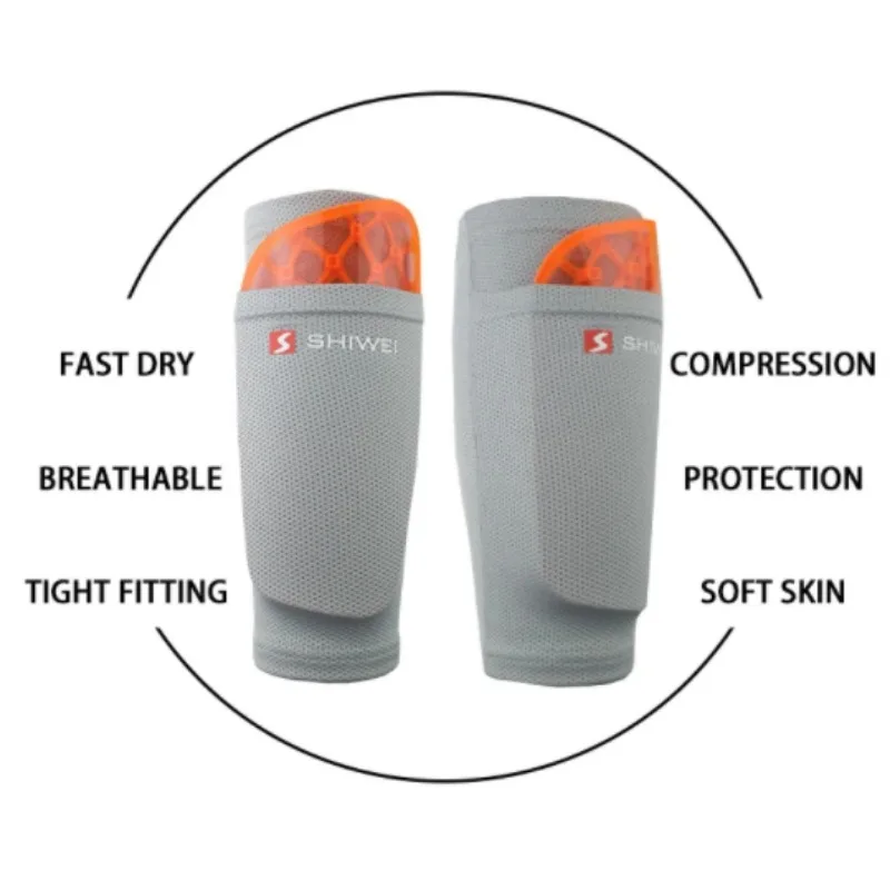 Enhanced Leg Support Compression Sleeve for Soccer Shin Protection - Ideal for All Ages
