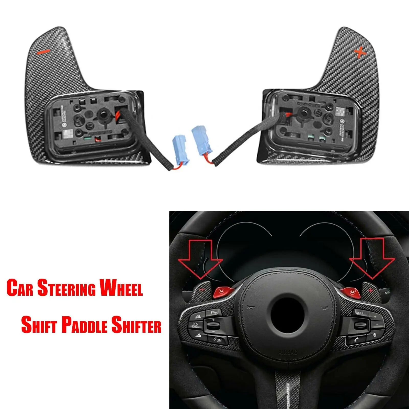 

Replace Carbon Fiber Steering Wheel Shift Paddle Shifter for BMW Performance