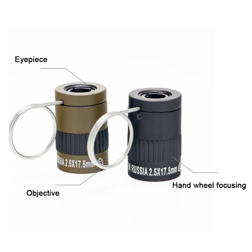 Single Eye Binoculars Pocket 2.5X17.5 Thumb Mirror Single Binoculars Finger Looking Glasses Mini New Year's Gift Camp Equipment 6
