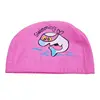 Kids Children Swimming Cap Waterproof PU Fabric Cute Cartoon Animal Dolphin Protect Ears Long Hair Boys Girls Swim Pool Caps Hat 4