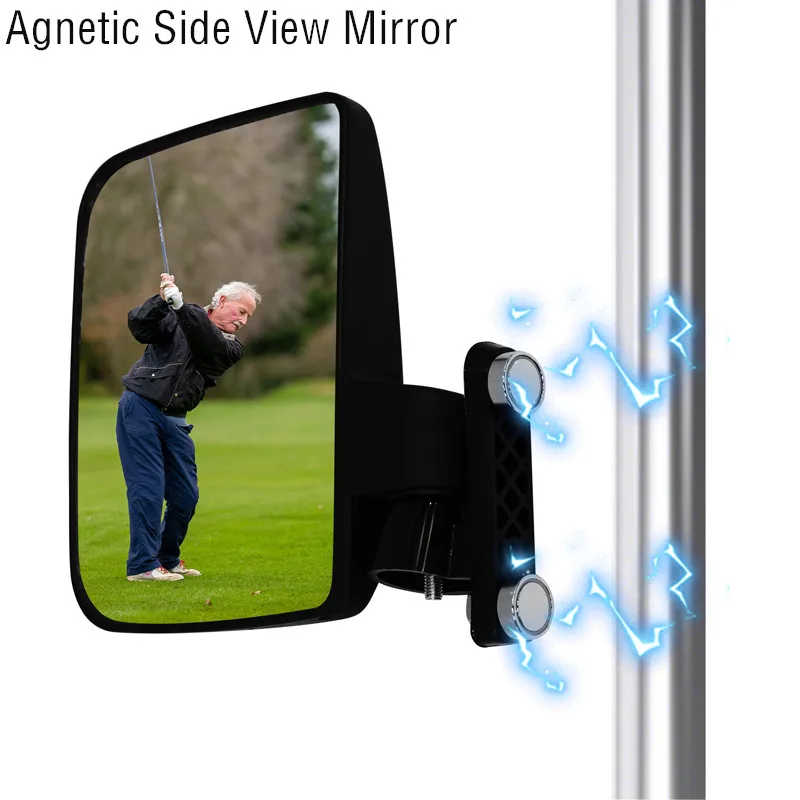 

Складные боковые зеркала для гольфа, не требует сверления, совместимые с боковыми зеркалами клубного автомобиля EZGO Yamaha