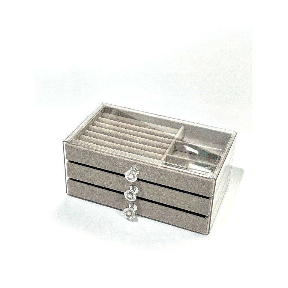 Storage box exquisite box velvet decoration tool, earrings, rings, necklace jewelry storage box, boutique box makeup box