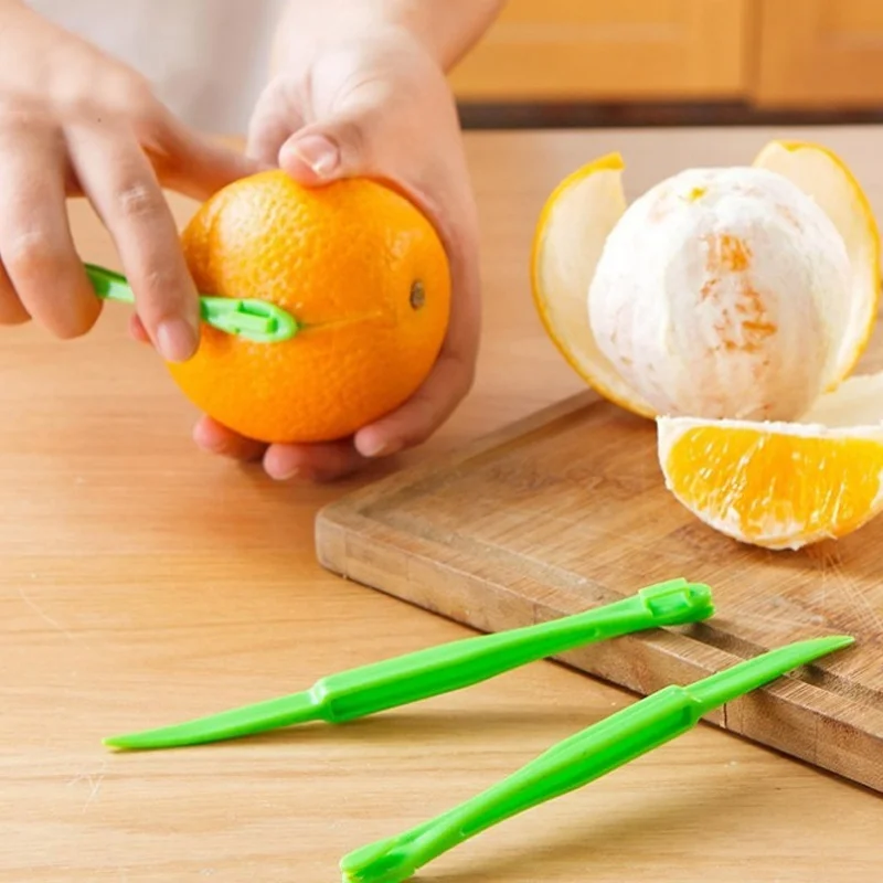 Pelapatate, pelapatate, pelapatate in plastica, gadget di frutta, strumento di apertura dell'arancia, pelapatate con manico lungo, taglierina frutta