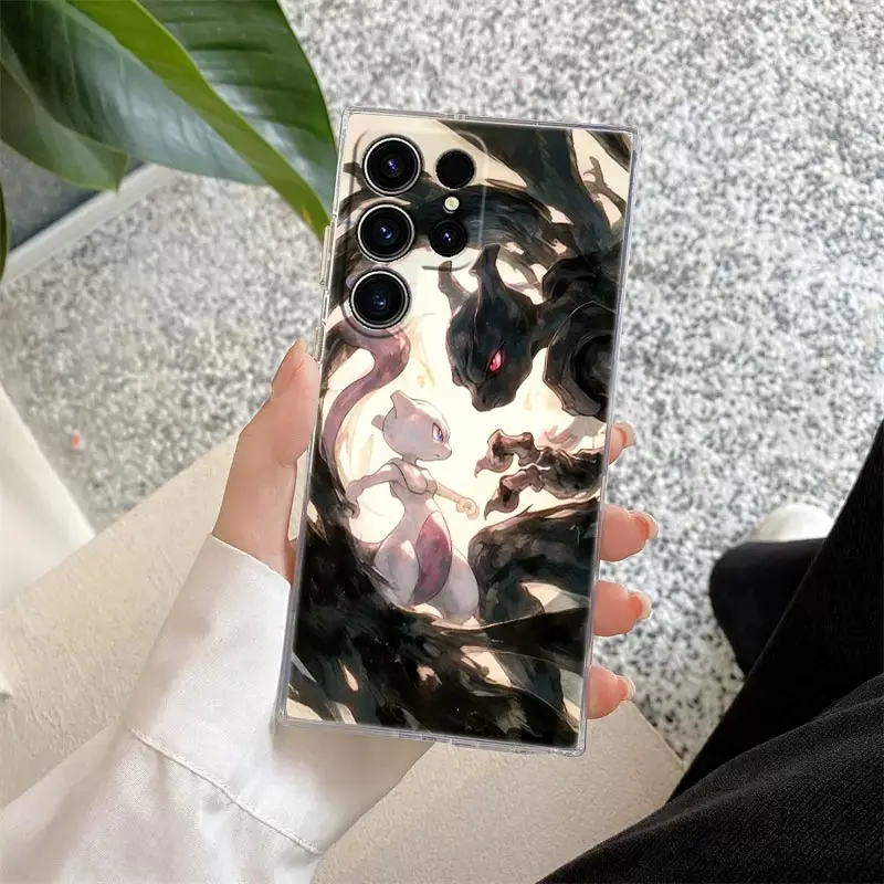 Pokemons Umbreons Gengars S25FE Klare Hülle für Samsung Galaxy S25 S24 S23 Ultra S20 S21 FE S22 Plus A56 A36 A17 A07 Handyhülle – Detail 7