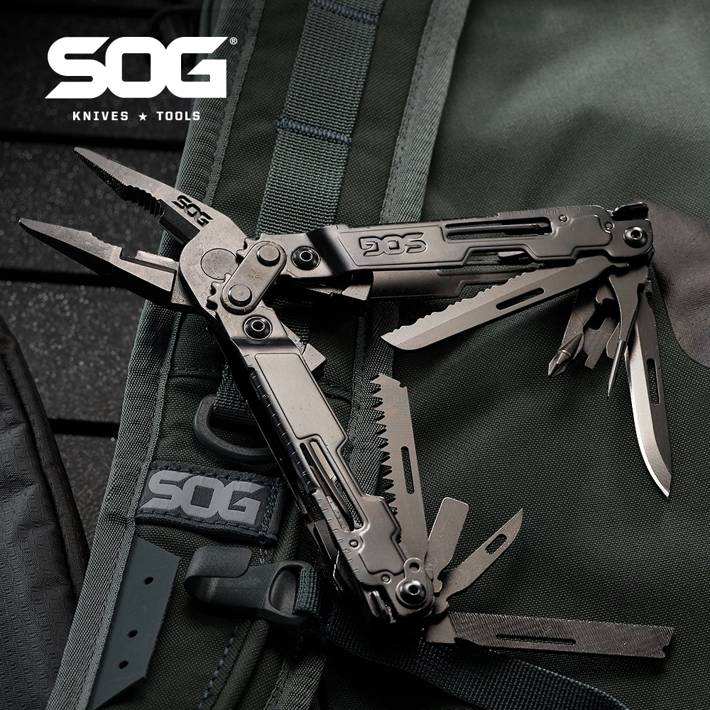 SOG PowerAccess Deluxe 21 in 1 전문 멀티툴 플라이어(칼집, 칼, 휴대용 EDC 도구 키트, 생존 캠핑 용품 포함)