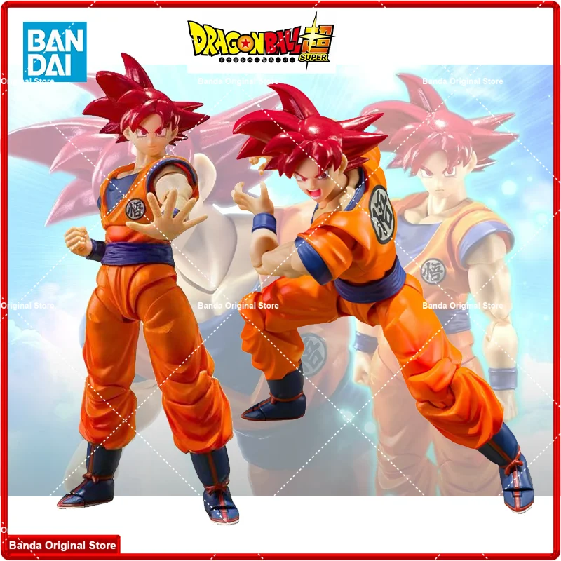 

100% In Stock Original Bandai S.H.Figuarts SHF Super Saiyan God Son Goku The Heart Of Justice Dragon Ball Anime Action Model