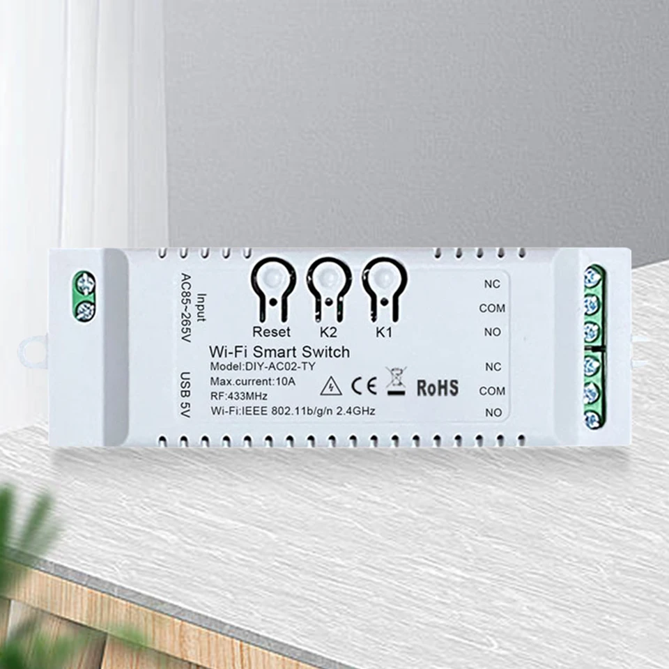 Smart WiFi Wireless Switch Module for Alexa and Google Home