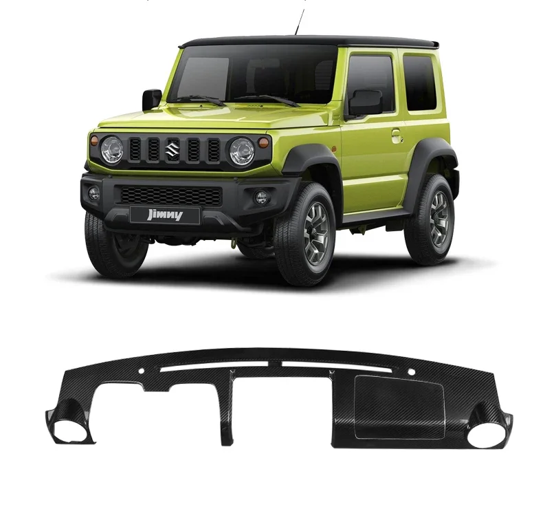 Car Interior Accessories Carbon Fiber Center Console Panel Dash board Cover for  Jimny JB74/64 2019-2022 Left Rudder custom interior center console ducting heater air outlet for clio ii 98 01 7702258375 7702258279 left