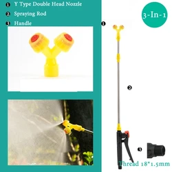 Versatile Retractable Electric Sprayer with Nozzle and Handle (3in1 Set P)