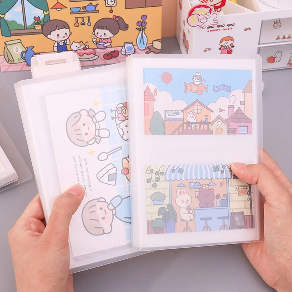 Durable Postcard Sticker Large Capacity Wear Resistant Empty Storage Case Photo Collection Transparent Album Photo Storage Book