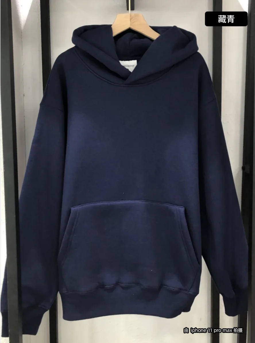High Quality Fashion French Terry Cotton Polyester Solid Normal Regular Blank Plain Oversized Unisex Men Hoodies