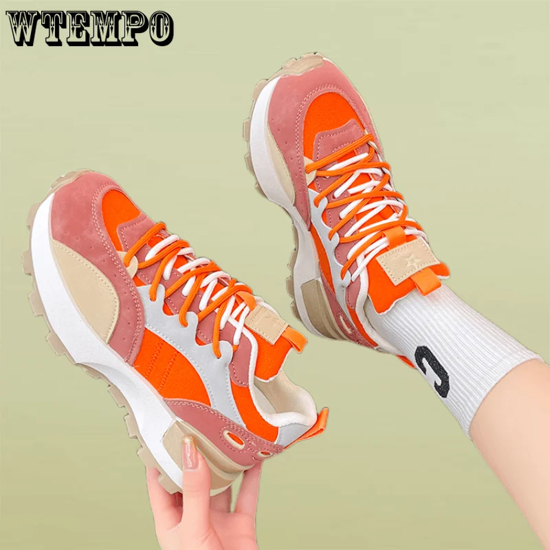 

WTEMPO Women's Spring Sneakers Athletic Running Shoes Walking Breathable Sport Lace Up Comfortable Shoes Wholesale Dropshipping