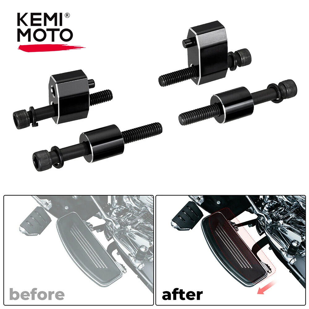 

KEMIMOTO Floorboard Extensions kit 1'' Compatible for Street Glide Touring Models Road King Electra Glide Road Glide2009-2021