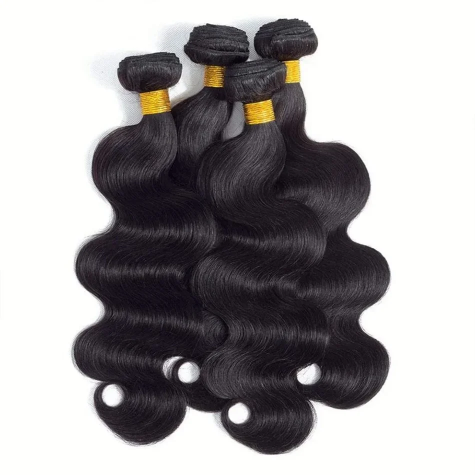 Raw Indian Hair Bundles Human Hair Body Wave Bundles Unprocessed 10A Virgin Bundle Extensions For Women