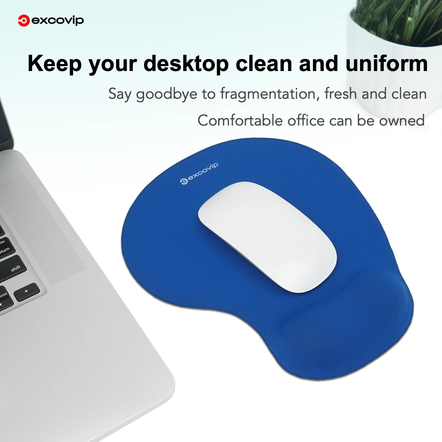 EXCO Ergonomisches Mauspad mit Silikon-Handgelenkstütze, bequemes Mauspad, rutschfeste PU-Basis zur Schmerzlinderung, Computer, Büro – Detail 21