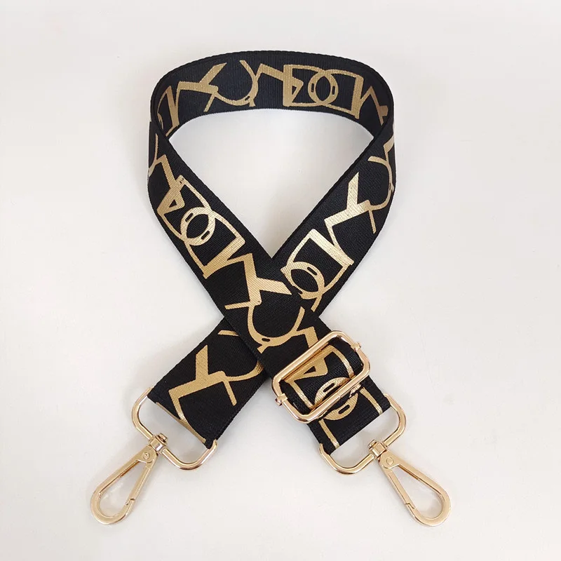 Bag Straps Lady Fashion Shoulder Bag Strap Adjustable Wide Belts for Luxury Replacement Handbag Crossbody O Bag Gold Silver Buckle