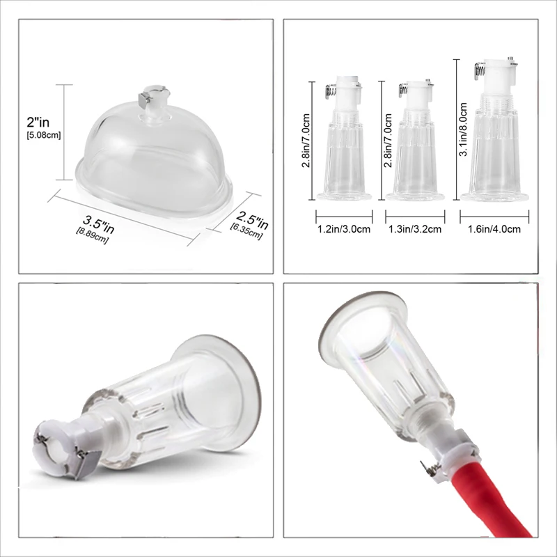 Pussy Pump Nipple Enlarger Sucker 2 In 1 Vagina Sucking Cup Sex Toys for Women Clit Stimulator Vacuum Pumps Massager Masturbator