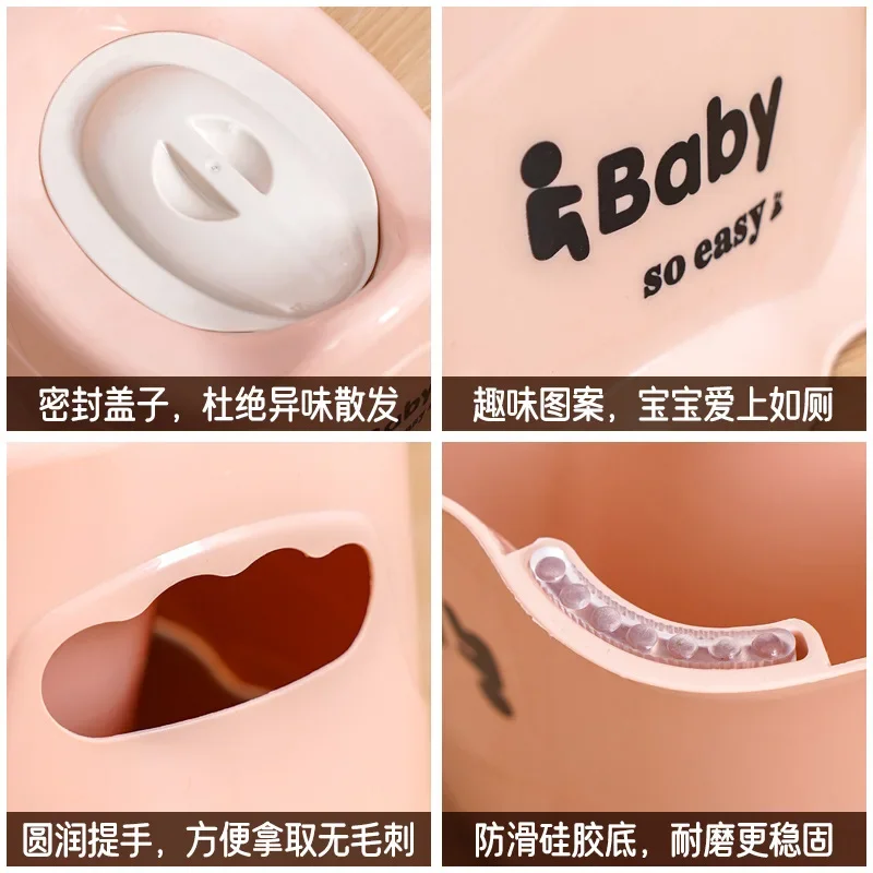 Baby Potty Training Seat Household Thickening Children Cartoon Portable Toilet Urinal Design with Cover Baby Toilet Supplies 5