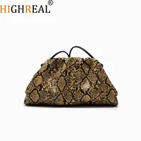 Sacs à main plissés serpentin pour femmes, pochette, sac à bandoulière, motif serpent, sac de luxe de créateur 1
