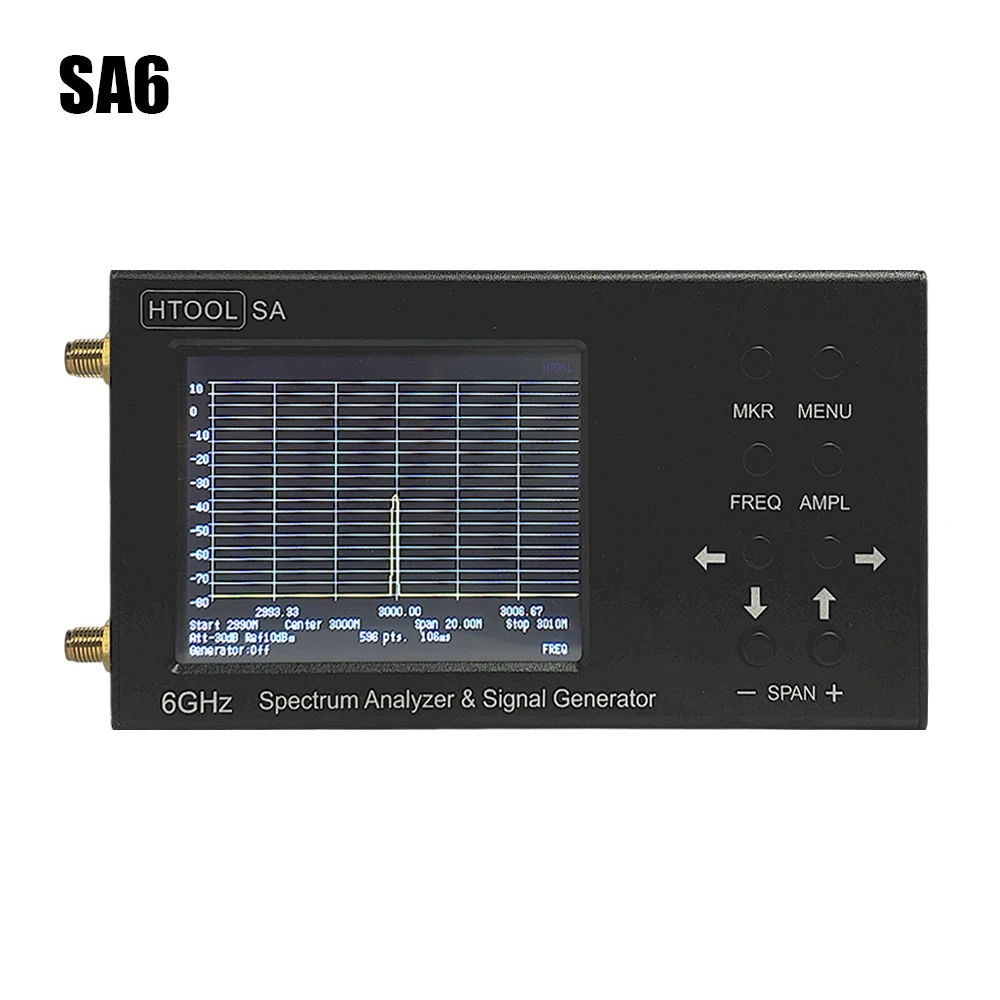 SA6 Upgraded SA Spectrum Analyzer Russian English Chinese 35-6200 MHz Signal Generator System Continuously Updated Customizable