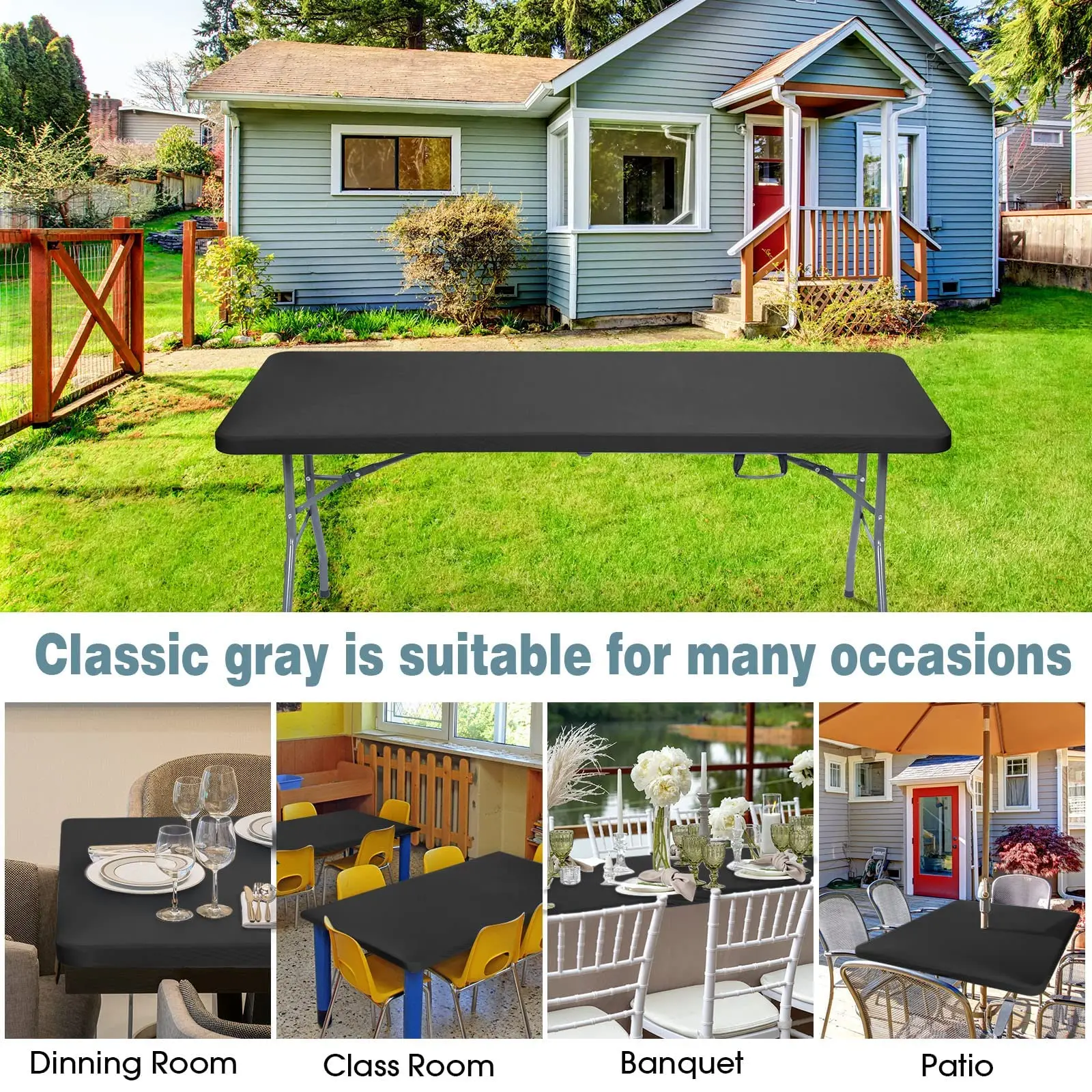 Stretch Tablecloth Cover Washable Polyester Elastic Table Protector For Picnic Outdoor Party Wedding Home table cloth,table protector,rectangular tablecloth