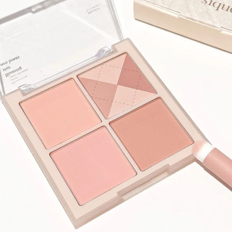 INS knit blush Student Party natural facial supernatural four color cheek blue cheek purple pan pure wind waterproof sweat 2