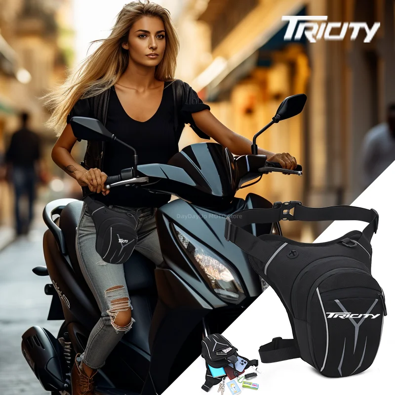 Per Yamaha Tricity 300 125 155 2018 2019 2020 2021 2022 Moto Impermeabile Drop Vita Gamba Borsa Coscia Cintura Hip Bum Militare
