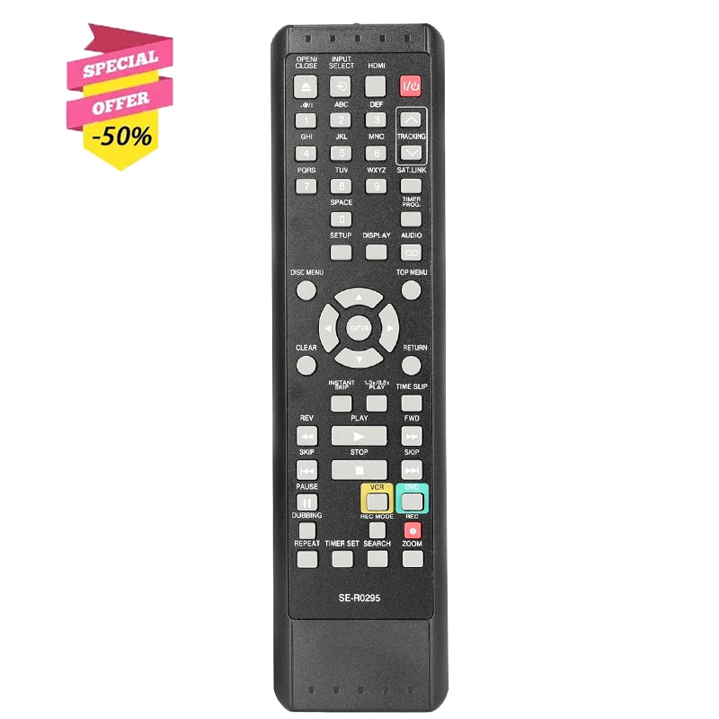 Se-R0295 Telecomando Per Videoregistratore Toshiba Dvd/Vcr D-Vr610 D-Vr620 D-Kvr20U D-Kvr20Ku D-Kvr60Ku D-Vr610Ku D-Vr620Ku