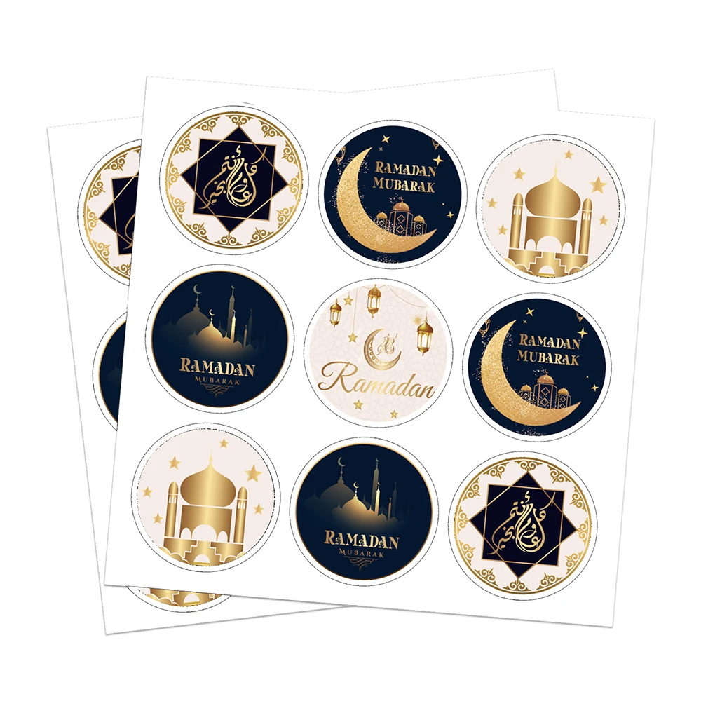 

KK156 180pcs Eid Ramadan Kareem Decor Ramadan Mubarak Stickers Muslim Islamic Kareem Happy Aid Gifts Eid Decor Party Labels