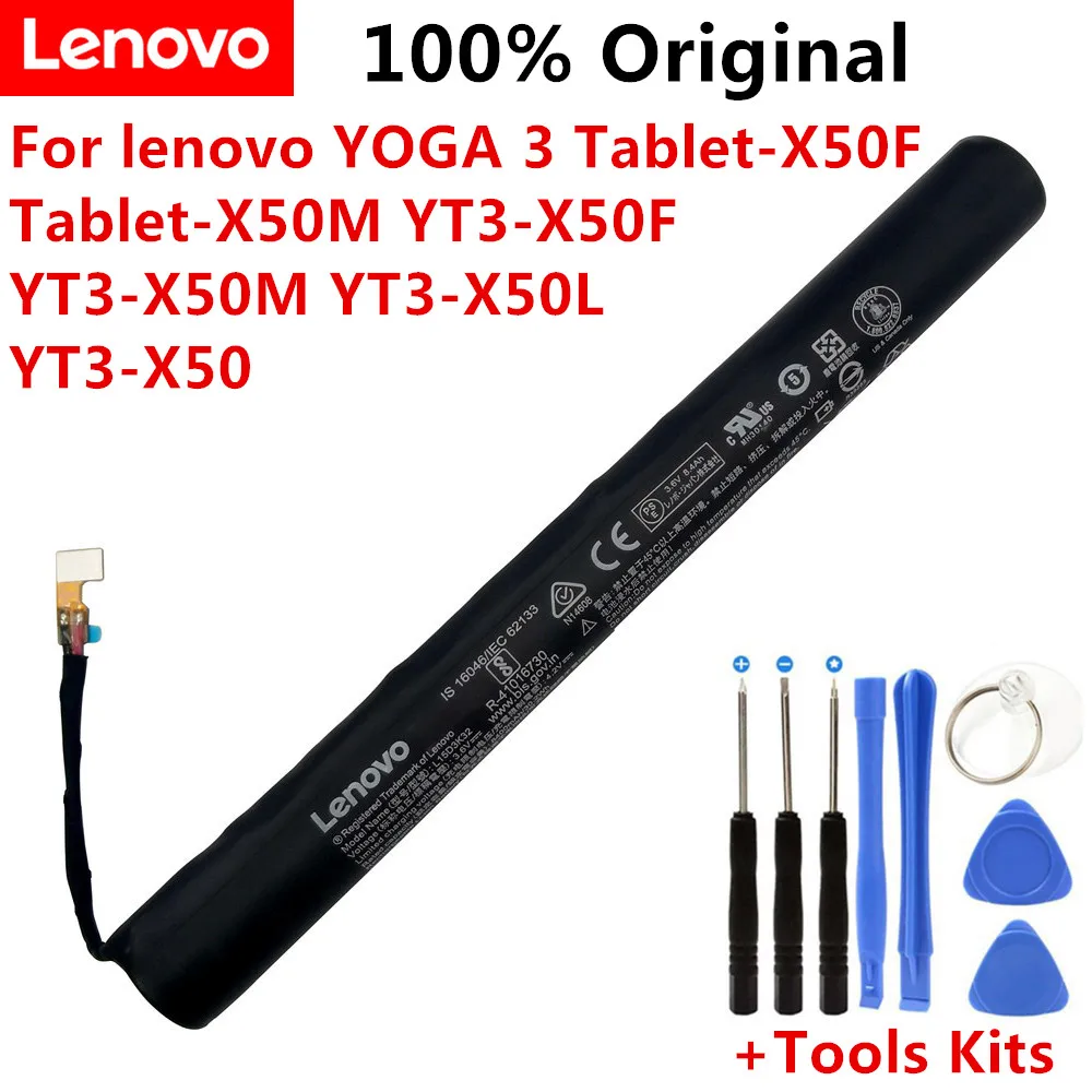 

L15D3K32 Tablet battery For lenovo YOGA 3 Tablet-X50F Tablet-X50M YT3-X50F YT3-X50M YT3-X50L YT3-X50 L15C3K32 8400MAH Free Tools