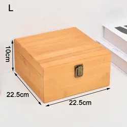 Handcrafted Pine Wood Rectangular Storage Box - Flip - Top Organizer - Ship within 24 hours (L)